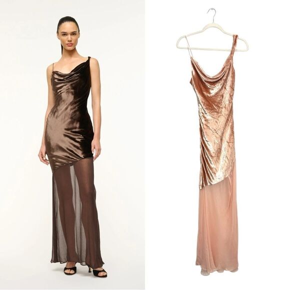 RARE! STAUD BEATON DRESS in blush - Picture 1 of 12